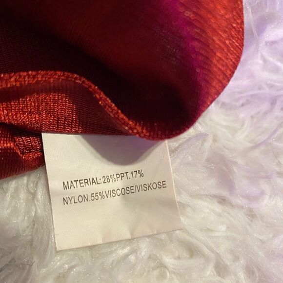 Qearal Women’s XL Red w/ White Stars Blouse - Picture 3 of 5